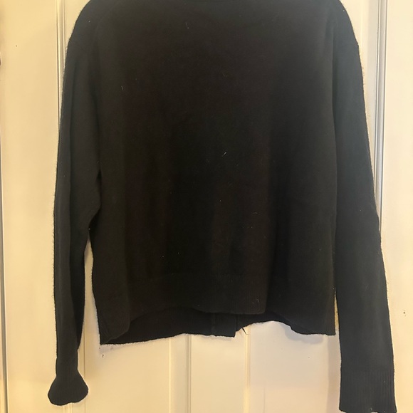 & Other Stories Black Cardigan Sweater V-Neck - Picture 4 of 4